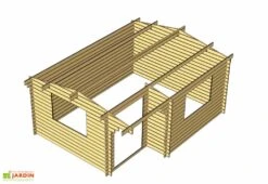 Abri De Jardin Bois Alpina (499x399x243) 44 Mm 6 Abri De Jardin Bois Alpina (499x399x243) 44 Mm -Solid || Mikado || Hevea Soldes Boutique abri alpina 5x4 plan