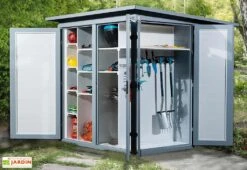 Abri De Jardin Bois Garten Q (200x200cm) -Solid || Mikado || Hevea Soldes Boutique abri garten q