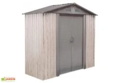 Abri De Jardin En Acier Galvanisé 2,5 M² (Pls Coloris) 6 Abri De Jardin En Acier Galvanisé 2,5 M² (Pls Coloris) -Solid || Mikado || Hevea Soldes Boutique abri jardin acier galvanise 2m imitation bois 1