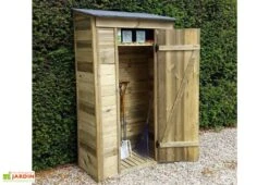 Abri De Jardin Adossable En Bois Traité 111 X 64 Cm -Solid || Mikado || Hevea Soldes Boutique abri jardin adossable bois traite 111 x 64 cm