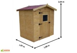 Abri De Jardin En Bois Eden 2,56 M² Ep. 16mm + Plancher 5 Abri De Jardin En Bois Eden 2,56 M² Ep. 16mm + Plancher -Solid || Mikado || Hevea Soldes Boutique abri jardin bois brut habrita 160x160cm