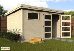 Abri De Jardin En Bois De Sapin Brut Paolo 10 M² -Solid || Mikado || Hevea Soldes Boutique abri jardin bois brut paolo