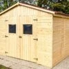 Abri De Jardin En Bois D’Épicéa Brut 6,6 M²