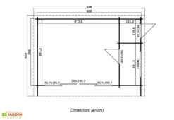 Abri De Jardin En Bois D’Épicéa Brut Java (22 M²) 5 Abri De Jardin En Bois D’Épicéa Brut Java (22 M²) -Solid || Mikado || Hevea Soldes Boutique abri jardin bois epicea brut java 22 m 2