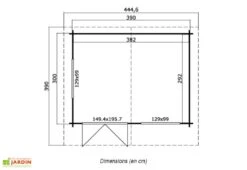 Abri De Jardin En Bois D’Épicéa Brut Norderney 2 (11 M²) -Solid || Mikado || Hevea Soldes Boutique abri jardin bois epicea brut norderney 2 11 m 2