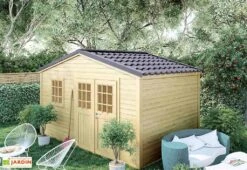 Abri De Jardin En Bois D’Épicéa Brut Shelty+ 11 M²