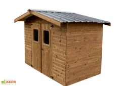 Abri De Jardin En Bois D’épicéa Traité Toit Bac Acier Therma – 4,72 M²