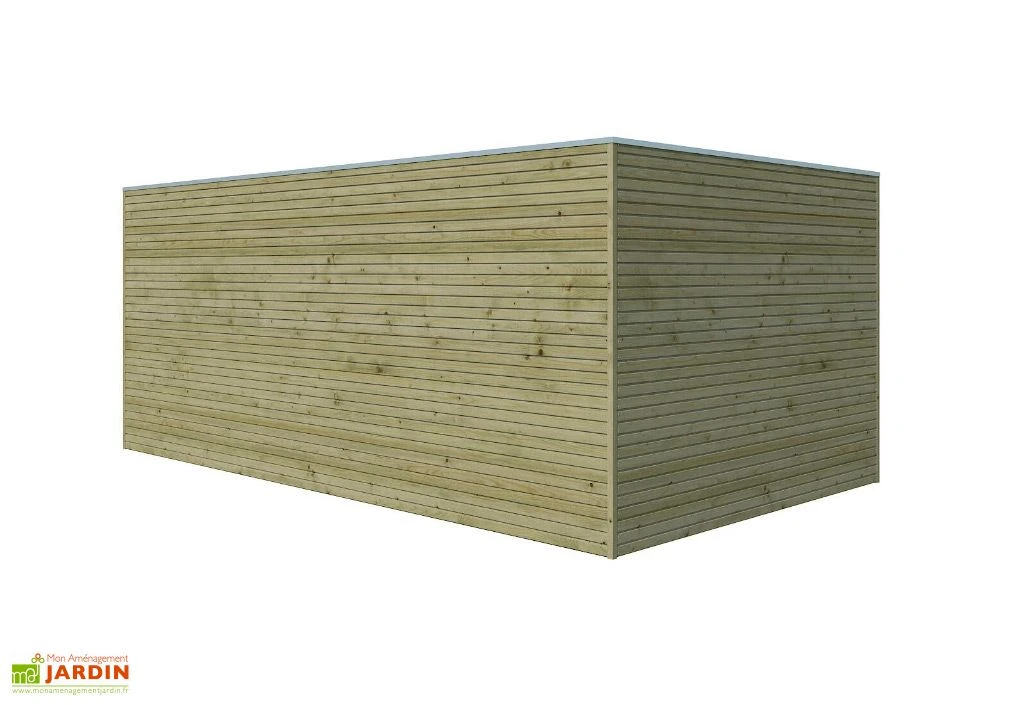 Abri De Jardin En Bois D’épicéa Traité Qube 15 M² 4 Abri De Jardin En Bois D’épicéa Traité Qube 15 M² – Image 4