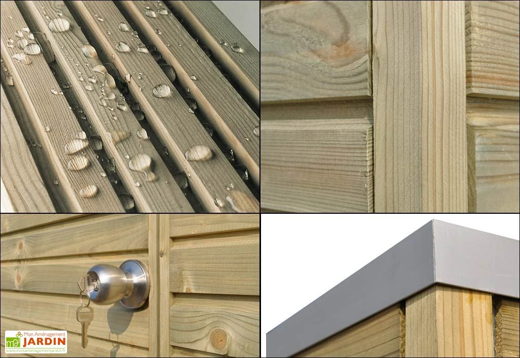 Abri De Jardin En Bois D’épicéa Traité Qube 15 M² 5 Abri De Jardin En Bois D’épicéa Traité Qube 15 M² – Image 5