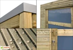 Abri De Jardin En Bois D’épicéa Traité Qube 9 M² 5 Abri De Jardin En Bois D’épicéa Traité Qube 9 M² -Solid || Mikado || Hevea Soldes Boutique abri jardin bois epicea traite qube 9m 3