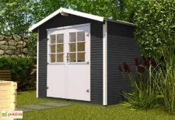 Abri De Jardin En Bois D’Épicéa WekaLine 7 M² (3 Coloris) -Solid || Mikado || Hevea Soldes Boutique abri jardin bois epicea wekaline 7 m 3 coloris 1