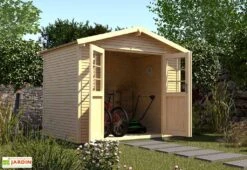 Abri De Jardin En Bois D’Épicéa WekaLine 7 M² (3 Coloris) -Solid || Mikado || Hevea Soldes Boutique abri jardin bois epicea wekaline 7 m 3 coloris 5