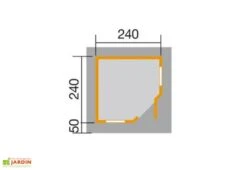 Abri Design Fides 1 (Plusieurs Tailles) 28mm 10 Abri Design Fides 1 (Plusieurs Tailles) 28mm -Solid || Mikado || Hevea Soldes Boutique abri jardin bois fides 240