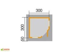 Abri Design Fides 1 (Plusieurs Tailles) 28mm 11 Abri Design Fides 1 (Plusieurs Tailles) 28mm -Solid || Mikado || Hevea Soldes Boutique abri jardin bois fides 300 1