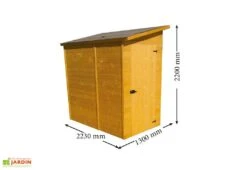 Abri De Jardin Adossé En Bois 16 Mm - 223 X 130 X 220 Cm 5 Abri De Jardin Adossé En Bois 16 Mm - 223 X 130 X 220 Cm -Solid || Mikado || Hevea Soldes Boutique abri jardin bois massif 16mm petit 1