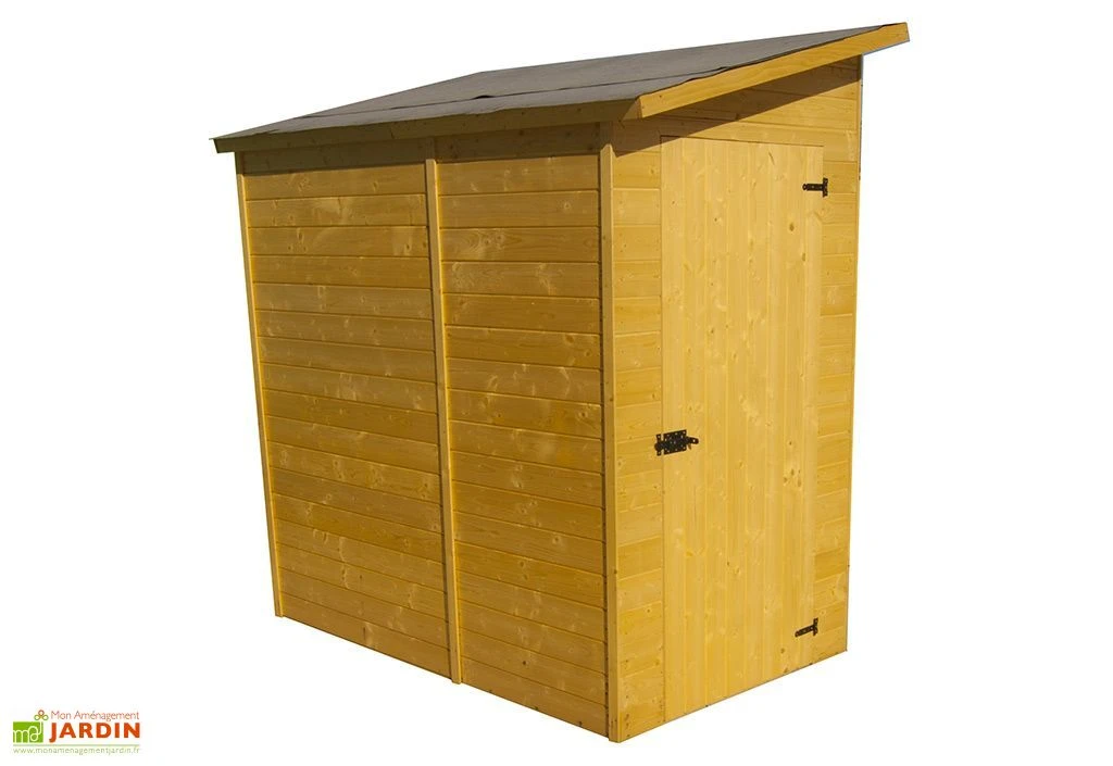 Abri De Jardin Adossé En Bois 16 Mm - 223 X 130 X 220 Cm 1 Abri De Jardin Adossé En Bois 16 Mm - 223 X 130 X 220 Cm
