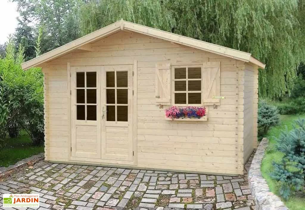 Abri De Jardin Bois Pommier 14 (398x398x263) 34 Mm 1 Abri De Jardin Bois Pommier 14 (398x398x263) 34 Mm