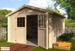 Abri De Jardin En Bois De Sapin Brut Flovene 10,6 M²