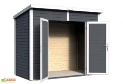 Abri De Jardin En Bois De Sapin Traité Skur 2 – 3,17 M² -Solid || Mikado || Hevea Soldes Boutique abri jardin bois skur anthracite