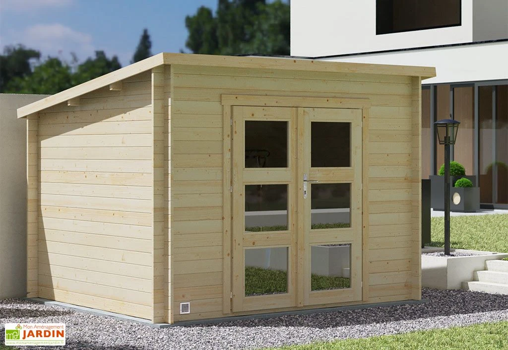 Abri De Jardin En Bois D'épicéa De 7,4 M² Ep. 28 Mm – Juno 1 Abri De Jardin En Bois D'épicéa De 7,4 M² Ep. 28 Mm – Juno