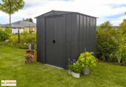 Abri De Jardin En Métal Gris Spacemaker Acier Galvanisé – 3 M²