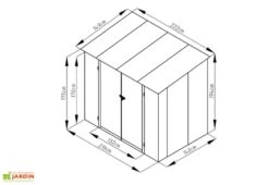 Abri De Jardin En Métal Monopente Look Bois Vieilli 3,17 M² 9 Abri De Jardin En Métal Monopente Look Bois Vieilli 3,17 M² -Solid || Mikado || Hevea Soldes Boutique abri jardin metal aspect bois vieilli puit lumiere 149x213cm