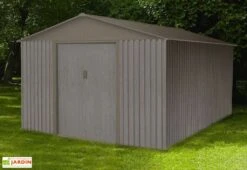 Abri De Jardin En Métal Look Bois Vieilli 13,51 M²