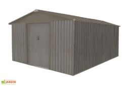 Abri De Jardin En Métal Look Bois Vieilli 13,51 M² -Solid || Mikado || Hevea Soldes Boutique abri jardin metal cabane aspect bois vieilli 421x321cm 3