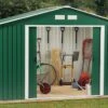 Abri De Jardin En Métal 0,33 Mm Duramax 8 M² – Vert Pin 10 X 8