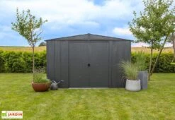 Abri De Jardin En Métal Gris Spacemaker Acier Galvanisé – 7 M² -Solid || Mikado || Hevea Soldes Boutique abri jardin metal spacemaker gris acier galvanise 300cm 1