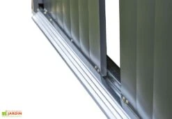 Abri De Jardin En Métal Gris Spacemaker Acier Galvanisé – 7 M² -Solid || Mikado || Hevea Soldes Boutique abri jardin metal spacemaker gris acier galvanise 300cm 5