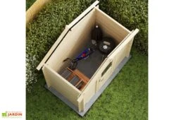 Abri De Jardin En Bois D’épicéa Brut Juno – 3,7 M² 6 Abri De Jardin En Bois D’épicéa Brut Juno – 3,7 M² -Solid || Mikado || Hevea Soldes Boutique abri juno dans jardin toit ouvert