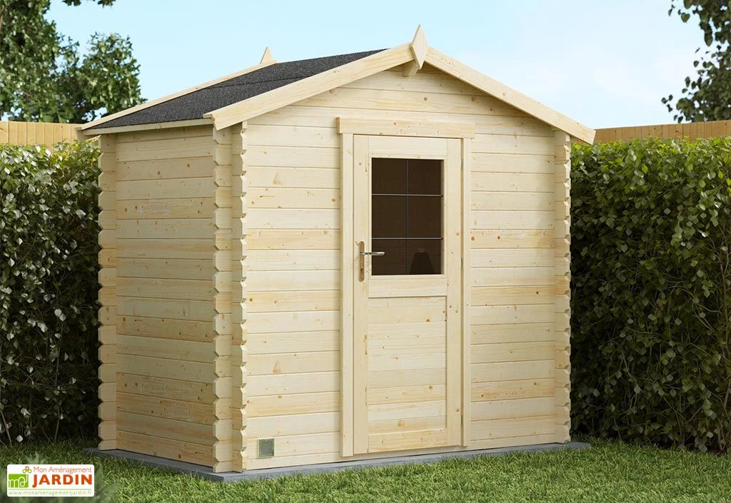 Abri De Jardin En Bois D’épicéa Brut Juno – 3,7 M² 1 Abri De Jardin En Bois D’épicéa Brut Juno – 3,7 M²