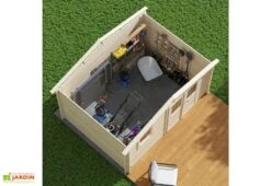 Abri De Jardin En Bois D’épicéa Brut Juno – 11,9 M² -Solid || Mikado || Hevea Soldes Boutique abri juno toit ouvert dans jardin
