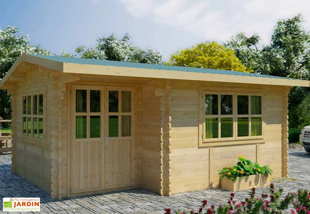 Abri De Jardin Bois Alpina (499x399x243) 44 Mm 1 Abri De Jardin Bois Alpina (499x399x243) 44 Mm