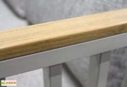 Salon De Jardin 5 Places En Aluminium Napoli Gris 8 Salon De Jardin 5 Places En Aluminium Napoli Gris -Solid || Mikado || Hevea Soldes Boutique accoudoirs bois composite salon jardin aluminium