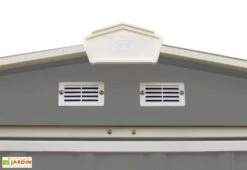 Abri De Jardin En Acier Galvanisé 2 M² -Solid || Mikado || Hevea Soldes Boutique aerations cabanon jardin acier galvanise