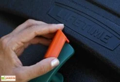 Composteur Rotatif Double 2x189L Polyéthylène Lifetime -Solid || Mikado || Hevea Soldes Boutique bac compost double 189 l polyethylene 3