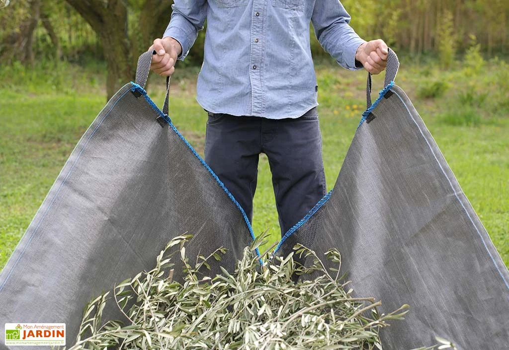 Bâche De Ramassage Jardin En Polypropylène Avec Poignées 500 X 200 Cm 3 Bâche De Ramassage Jardin En Polypropylène Avec Poignées 500 X 200 Cm – Image 3