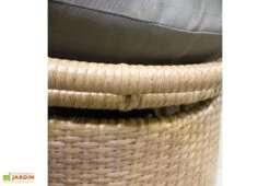 Balancelle De Jardin En Résine Tressée Marron - Bora Bora 9 Balancelle De Jardin En Résine Tressée Marron - Bora Bora -Solid || Mikado || Hevea Soldes Boutique balancelle jardin resine tressee bora bora detail bas