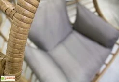 Balancelle De Jardin En Résine Tressée Marron - Bora Bora 7 Balancelle De Jardin En Résine Tressée Marron - Bora Bora -Solid || Mikado || Hevea Soldes Boutique balancelle jardin resine tressee bora bora detail fauteuil