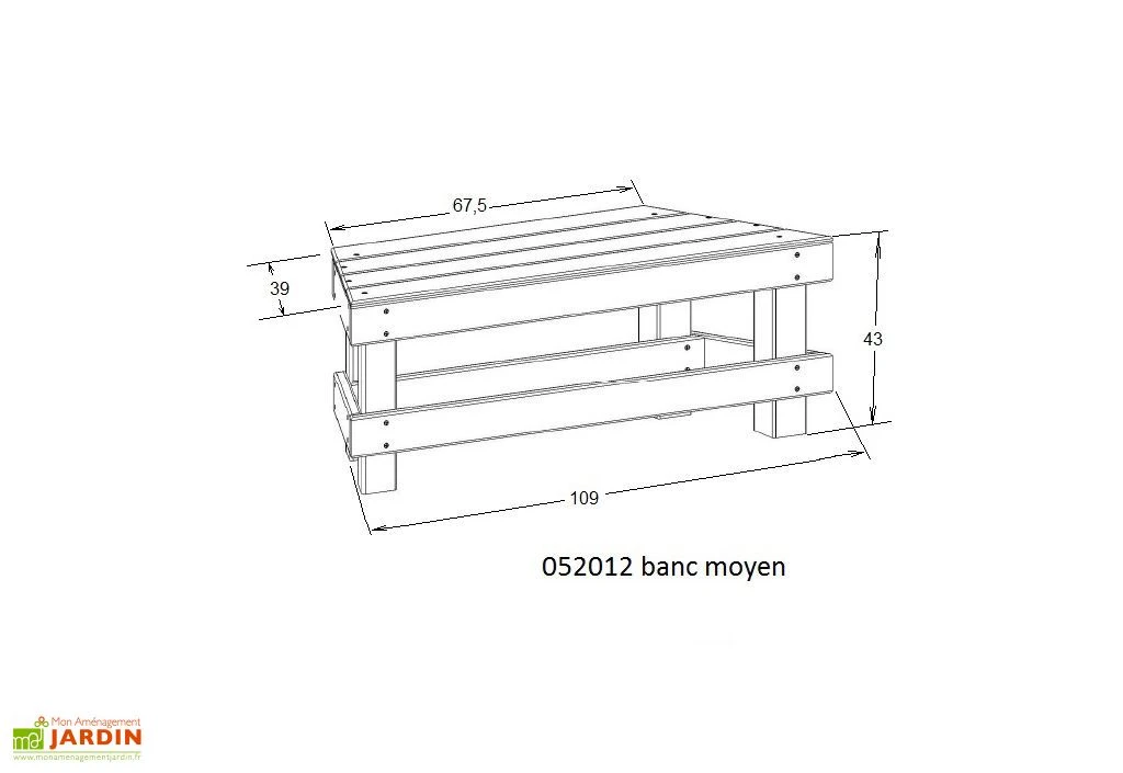 Bancs Pour Kiosque Brompton 3,75 M² 2 Bancs Pour Kiosque Brompton 3,75 M² – Image 2