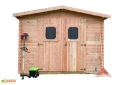 Abri De Jardin En Bois Douglas 28 Mm – 10,89 M² : 3,25 X 3,35 M -Solid || Mikado || Hevea Soldes Boutique cabanon jardin bois douglas 28mm 10m2 dommar habrita