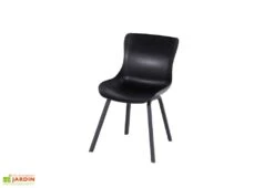 Ensemble Repas De Jardin 2 Personnes En Aluminium Et Résine Sophie -Solid || Mikado || Hevea Soldes Boutique chaise jardin aluminium resine sophie noir