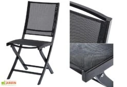 Salon De Jardin HPL Star : Table Extensible + 8 Fauteuils + 4 Chaises 10 Salon De Jardin HPL Star : Table Extensible + 8 Fauteuils + 4 Chaises -Solid || Mikado || Hevea Soldes Boutique chaise salon de jardin hbl aluminium textilene 1