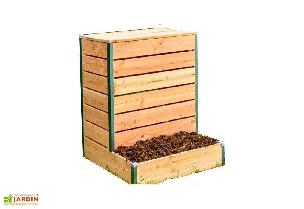 Composteur Bois Douglas 19 Mm Avec Accès Direct – 80 X 75 X 100 Cm 1 Composteur Bois Douglas 19 Mm Avec Accès Direct – 80 X 75 X 100 Cm
