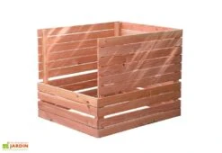 Composteur En Bois Douglas 1200 L – 125 X 110 X 105 Cm -Solid || Mikado || Hevea Soldes Boutique composteur bois imputrescible 1200l