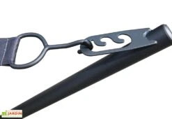 Hamac Sur Pieds En Acier Gris Anthracite -Solid || Mikado || Hevea Soldes Boutique detail coussin hamac jardin