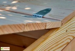 Composteur En Bois Douglas 1200 L – 125 X 110 X 105 Cm -Solid || Mikado || Hevea Soldes Boutique detail couvercle composteur jardin bois 1