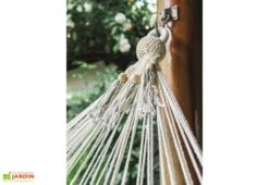 Hamac En Coton Tissé à La Main 100 X 237 Cm - Boaco L -Solid || Mikado || Hevea Soldes Boutique detail hamac suspendu boaco